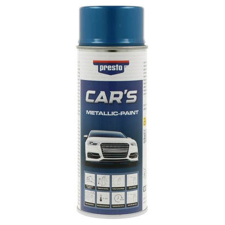 Sprej Presto Cars azurno modri metalic 400 ml