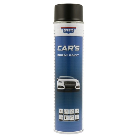 Sprej Presto Cars črni mat 600 ml