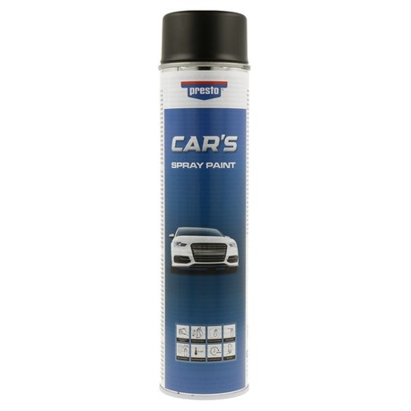 Sprej Presto Cars črni satin 600 ml