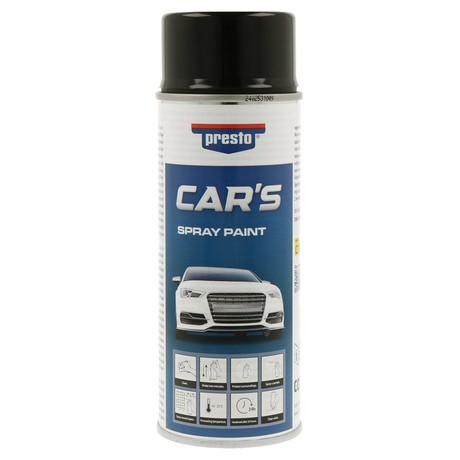 Sprej Presto Cars črni sijaj 400 ml