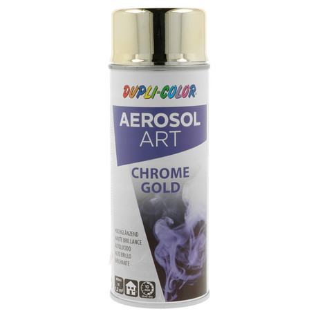 Sprej Dupli Color AEROSOL ART krom efekt zlati 400 ml