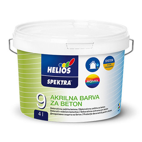 SPEKTRA akrilna barva za beton št. 4 siva RAL 7040 0,65 l