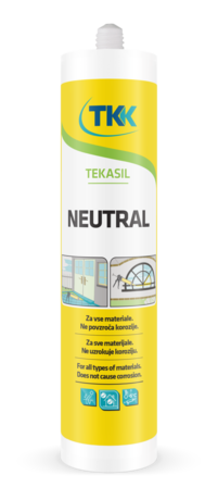 TEKASIL neutral silikonski kit sivi 300 ml