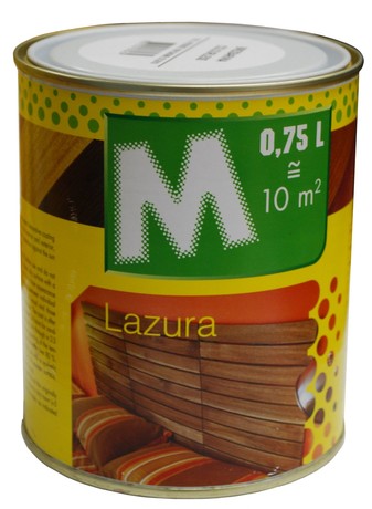 M lazura brezbarvna 0,75 l
