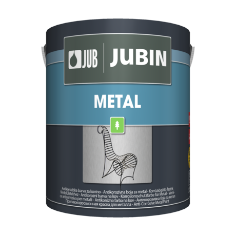JUBIN Metal št. 1001 beli, 0,65 l
